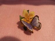 Franklin Mint Schmetterling FP 85 / 1980er Jahre / violett & gelb / Porzellan - Zeuthen