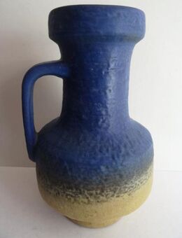 Krug, Henkelkrug, Keramik-Krug, Bodenvase, Entwurf Fridegart Glatzle 1966, Karlsruher Majolika - Königsbach-Stein
