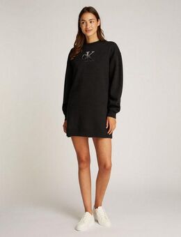 Calvin Klein Jeans Sweatkleid EMBROIDERED MONOLOGO CREW DRESS mit Logostickerei
