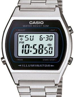 CASIO VINTAGE Chronograph B640WD-1AVEF, Quarzuhr, Armbanduhr, Damenuhr, Herrenuhr,Digitaluhr, Edelstahlarmband