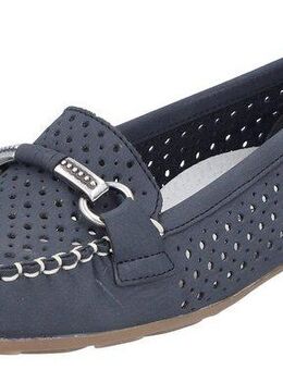 Rieker Mokassin Slipper, Sommerschuh mit toller Schmuckspange