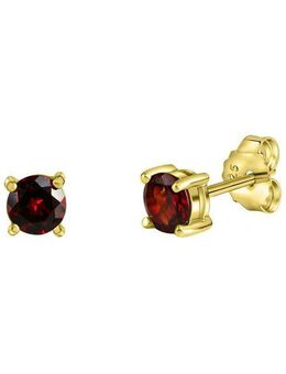 Firetti Paar Ohrstecker Schmuck Geschenk Silber 925 Ohrschmuck Edelstein Granat, mit Granat