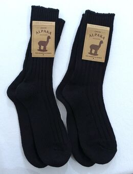 2 Paar Alpaka Socken | Wollsocken, braun, Größe 39 - 42 ✮NEU✮ - Dresden