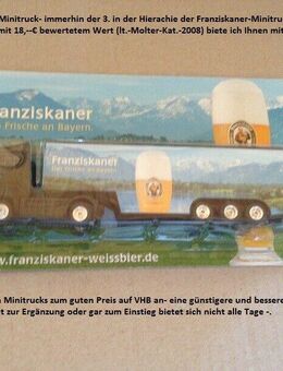 Franziskaner Minitruck Sortiment - 4 Stück- Original verpackt- bitte lesen - - Mahlberg