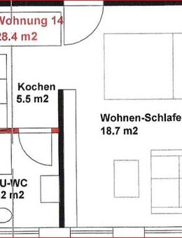 Gemütliche 1-Zimmer-Wohnung in Hagen - ideal für Studierende oder Berufseinsteiger (Whg14-203) - Hagen (Stadt der FernUniversität)