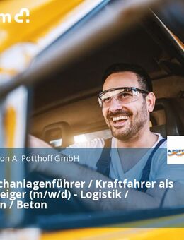 Betonmischanlagenführer / Kraftfahrer als Quereinsteiger (m/w/d) - Logistik / Disposition / Beton - Rosendahl