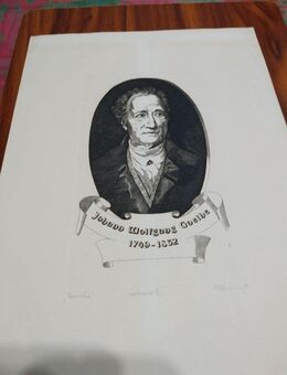 Kupferstich von Johann Wolfgang Goethe - eine limitierte Ausgabe - Frankfurt (Main)