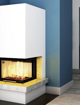 Kaminbausatz 🟡IMPERIAL EXTRA b Volcano 2PTh-S 11KW Kamin Panorama L-Kamin L-Form Ofen Neu Hajduk LDF-Kamine - Strausberg