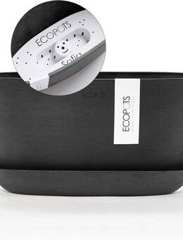 ECOPOTS Blumentopf Sofia (Set), mit passendem Untersetzer