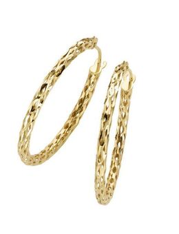 Luigi Merano Paar Creolen durchbrochene Optik, Gold 375