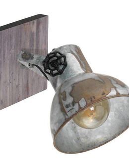 EGLO Wandstrahler BARNSTAPLE, ohne Leuchtmittel, Wandspot aus Stahl, schwenkbar, exkl. E27 (max. 40W), Lampe, Spot