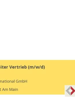 Sachbearbeiter Vertrieb (m/w/d) - Frankfurt (Main)