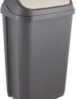 keeeper Mülleimer swantje, Abfallbehälter mit Schwingdeckel, 50 l, Made in Europe, 38,5 x 29 x 66 cm