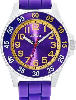 s.Oliver Quarzuhr 2033508, Armbanduhr, Kinderuhr, analog, Silikonarmband, Geschenkidee