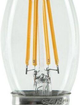 SEGULA LED-Leuchtmittel LED Kerze klar, E27, Warmweiß, dimmbar, E27, Kerze klar, 2700K