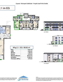 Eigentumswohnung EG ca. 69m² mit Terrasse - Haus 2 - Selbitz