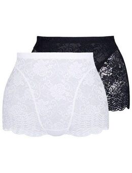 Sassa Panty (2er Pack) mit Spitzeneinsatz