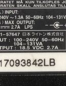 Y57 Notebook Netzteil 100-240V / OUT 18.5 VDC 2.7A in 58509