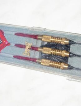 EMPIRE Turnier Softdart Pfeile 3er-Set 18gr. m. Flights - Spitzen & Etui-Box - Andernach