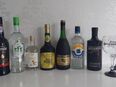 Spirituosen 7 Flaschen (Gin, Calvados, Williams, Portwein, Cognac, Raki) in 74232