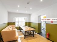 IMMOBERLIN.DE - Ideal für gewerbliche Wohngemeinschaften! Ansprechend sanierte Altbauwohnung mit Sonnenterrasse & Gartenanteil - Berlin
