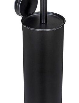 WENKO WC-Garnitur Static-Loc® Modell Plus Pavia, geschlossener WC-Bürstenhalter zur Wandbefestigung ohne Bohren