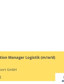 Administration Manager Logistik (m/w/d) - Augsburg