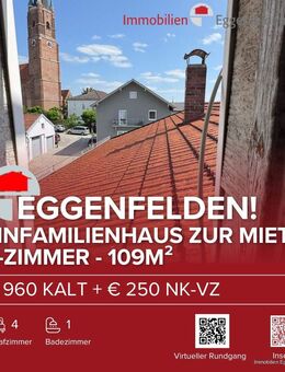 Charmantes Einfamilienhaus in zentraler Lage von Eggenfelden - mit 4 Schlafzimmern (251008) - Eggenfelden