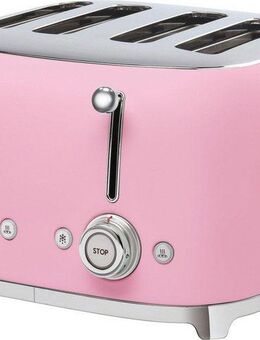 Smeg Toaster TSF03PKEU, 4 kurze Schlitze, 3000 W