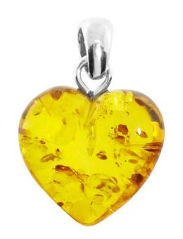 OSTSEE-SCHMUCK Kettenanhänger Ostsee-Schmuck Anhänger Herz - 15mm Anhänger Herz - 15mm (1-tlg)