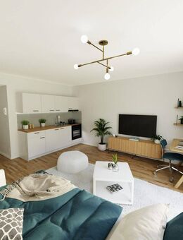 EINZIEHEN & WOHLFÜHLEN - 1-Zimmer-Apartment mit EBK & Terrasse - TG optional - KfW 40 Plus. - Greifswald