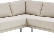 ATLANTIC home collection Ecksofa Ronny L-Form, mit Wellenunterfederung, organische Formsprache, organisches Sofa
