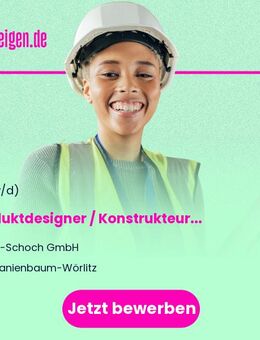 Produktdesigner / Konstrukteur (m/w/d) - Coswig (Anhalt)