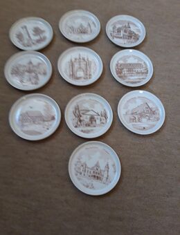 10 Untersetzer,Bückeburg,Eilsen,Fürstenberg,f. Gläser, vintage! - Bückeburg