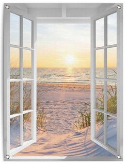 Reinders! Poster Sonnenuntergang durch das Fenster, Outdoor für Garten oder Balkon