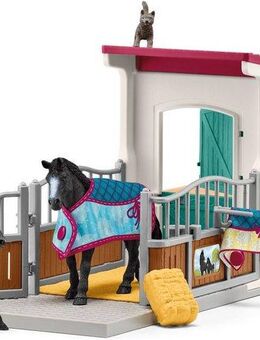 Schleich® Spielwelt HORSE CLUB, Pferdebox mit Stute und Fohlen (42611)