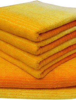 Dyckhoff Handtuch Set mit Farbverlauf, Walkfrottee (Set, 6-St), mit Farbverlauf,4 Handtücher (50x100cm), 2 Duschtücher (70x140cm)
