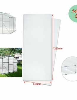 14x Polycarbonat Dachplatten Doppelstegplatte Hohlkammerplatten Gewächshaus Platten 4mm - Wuppertal
