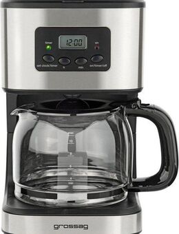 grossag Filterkaffeemaschine KA 46 mit Timer, 1,5l Kaffeekanne, Papierfilter 1x4