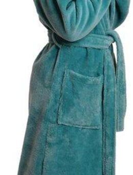 Wewo fashion Kinderbademantel 8514, Midilänge, Baumwoll-Mix, Kapuze, Gürtel, mit kuscheliger Kapuze