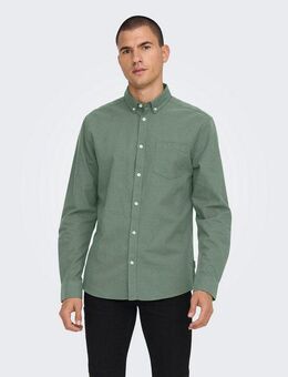ONLY & SONS Langarmhemd ONSALVARO SLIM LS OXFORD SHIRT NOOS