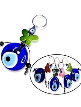 Schlüsselanhänger Nazar Boncuk mit Schmetterling Blaue Auge Auto PKW Dekoration 7,90€* - Villingen-Schwenningen