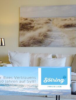 91,50m² große, ruhig gelegene, stilvolle 3-Zimmer-End-Wohnung mit großer WEST-LOGGIA ! - Sylt