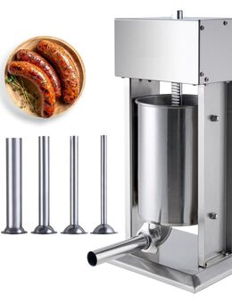 Elektrischer Wurstfüller – 12L Vertikaler Fleischfüller aus Edelstahl Set3452 - Wuppertal