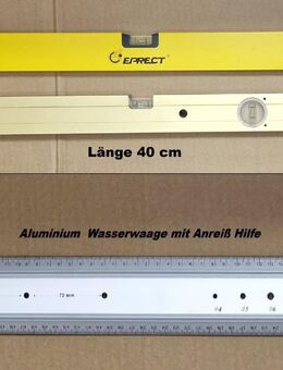3 x Wasserwaagen 1 x 1m - 1 x 75 cm - 1 x 40 cm - Bürstadt