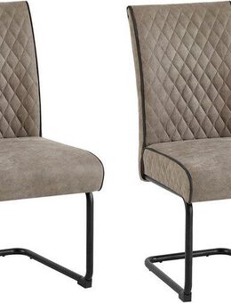 byLIVING Freischwinger Maria-XXL 2er-Set (Set, 2 St), mit gemütlicher Federkernpolsterung und XXL Belastbarkeit bis zu 150kg