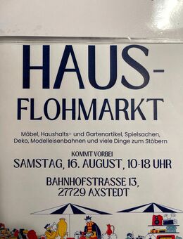 Hofflohmarkt Sa. 16.8., Axstedt - Axstedt