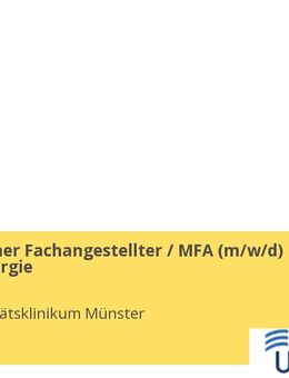 Medizinischer Fachangestellter / MFA (gn*) Neurochirurgie - Münster