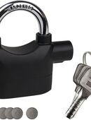 HMF 1 x Vorhängeschloss Alarmfunktion schwarz #3503-02 in 75217