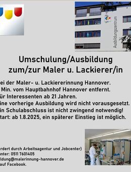 Maler- und Lackierer Ausbildung/Umschulung m/w/d - Hannover Mitte